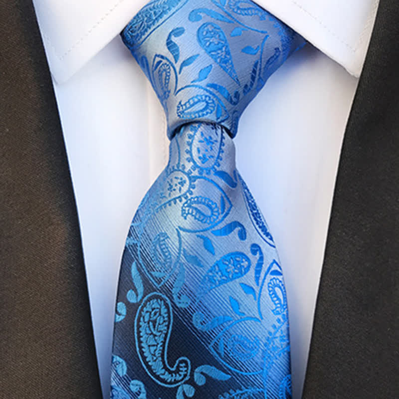 Men's Fancy Gradient Ramp Paisley Necktie