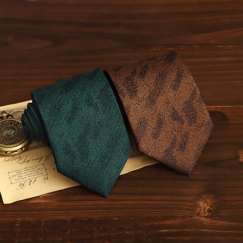 Men's Vintage Graffiti Striped Necktie - image 2