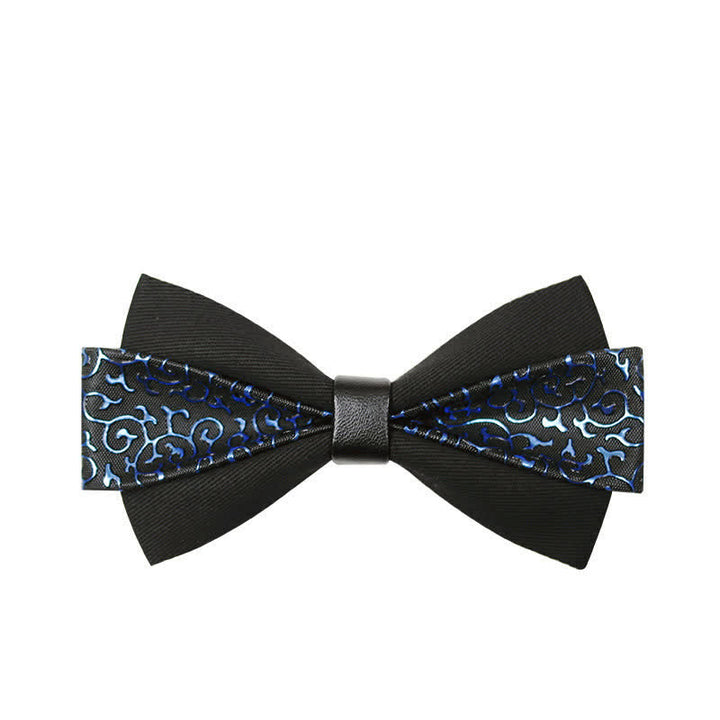 Men's Flame PU Leather Bow Tie