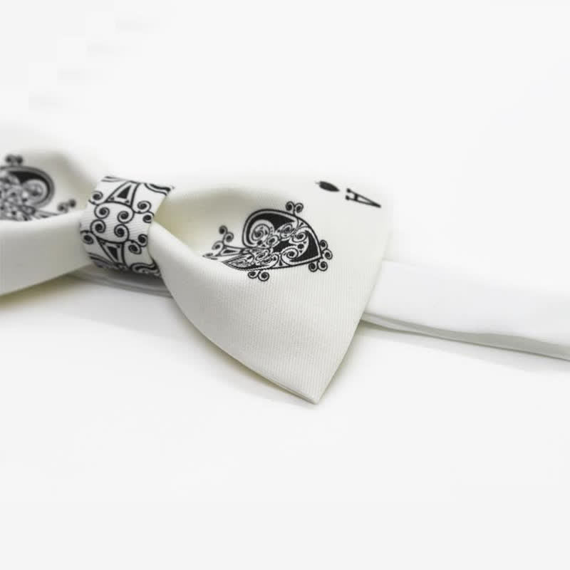 Men's Poker Ace of Spades Bow Tie