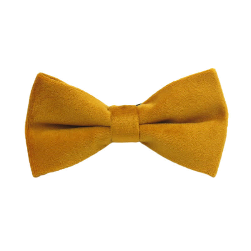 Men's Solid Color Formal Velvet Bow Tie