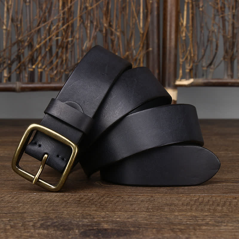 Men's Casual Jacket Soft Cowskin Leather Belt - image 9