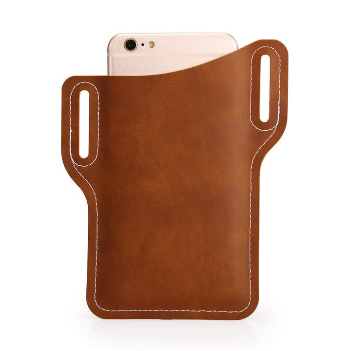 Mobile Phone Holster Leather Loop Case Belt Bag