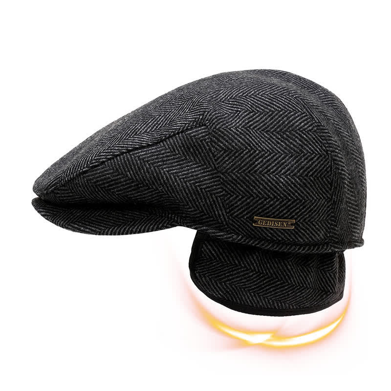 Sport Ivy Flat Cap with Earflap Beret - image 3