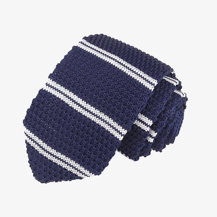 Men's Horizonal Striped Knitted Necktie