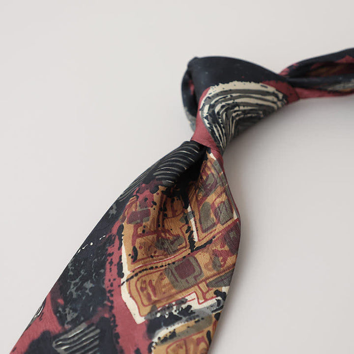 Men's Classical Abstract Painting Necktie - Style #16 - image 18