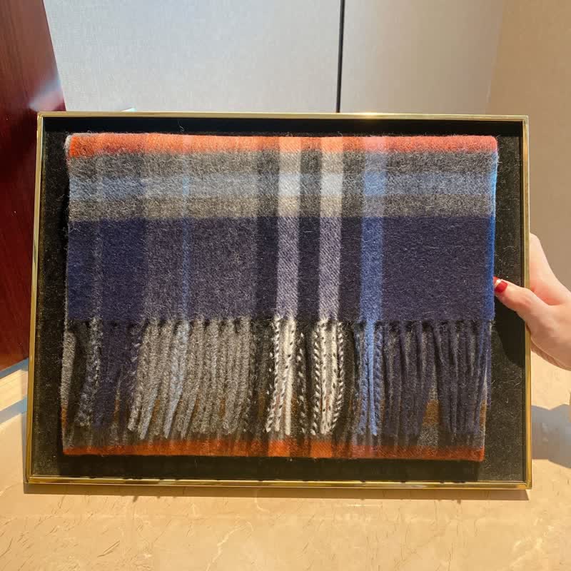 Unisex Lamb Edinburgh Big Warm Plaid Scarf - #13 - image 28