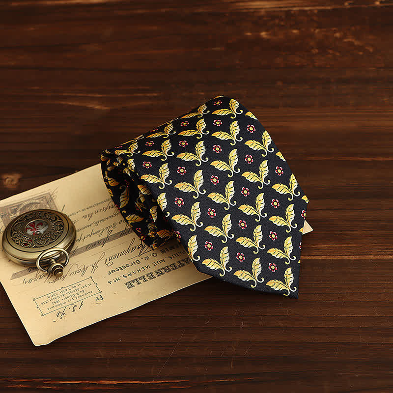 Men's Retro-Pop Geometric Motifs Necktie - Butterfly - image 3