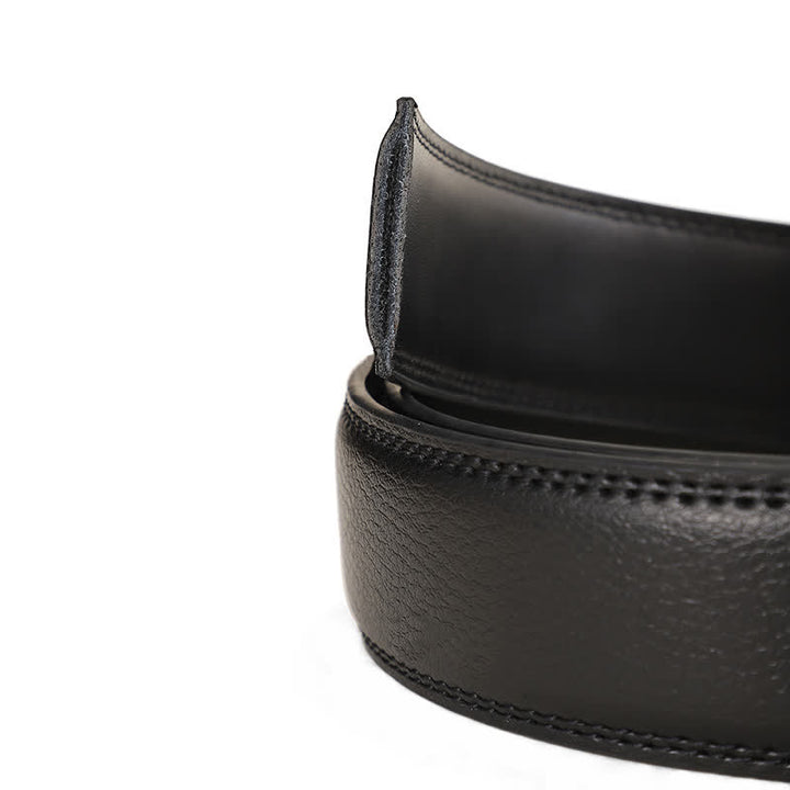 Men's Classy Sliding Buckle Ratchet Leather Belt