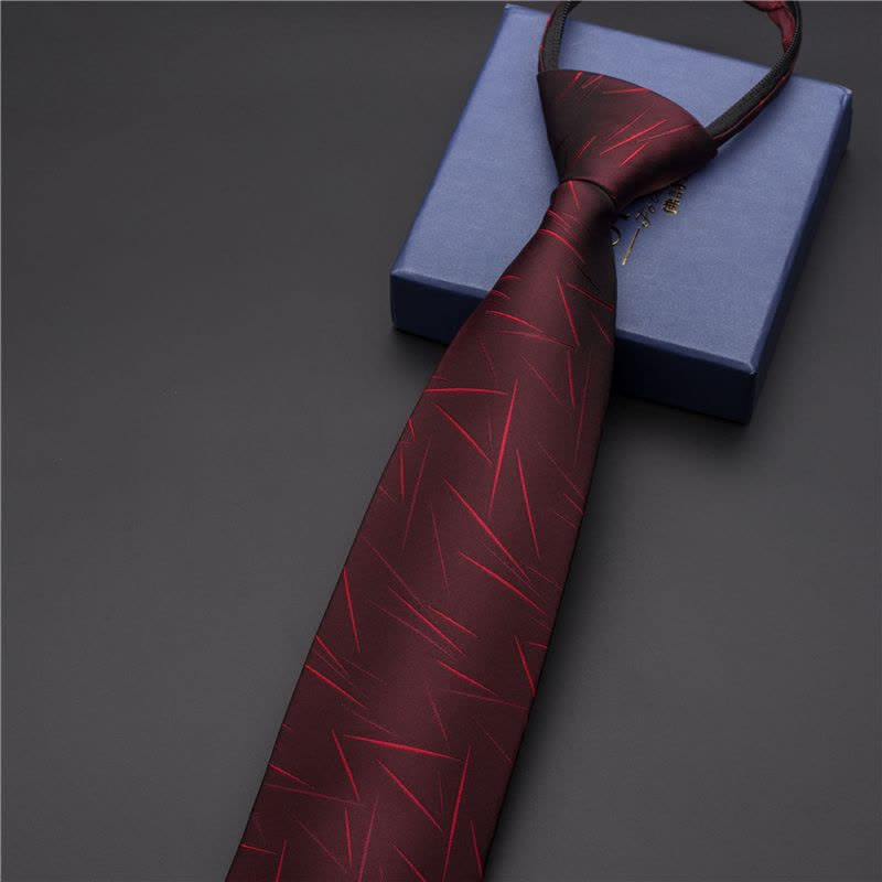 Men's Business Zipper Tie Novelty Necktie