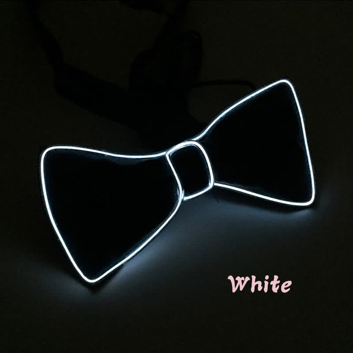 Light Up Blinking LED Glowing Bow Tie