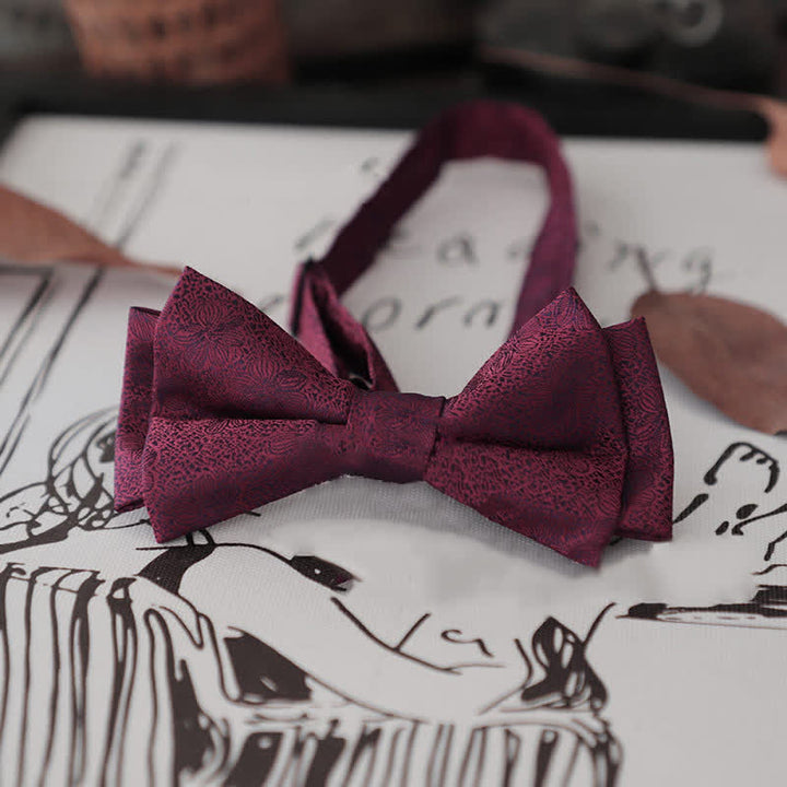 Men's Stylish Striped Dots Bow Tie