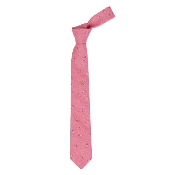 Men's Elegant Floral Skinny Necktie