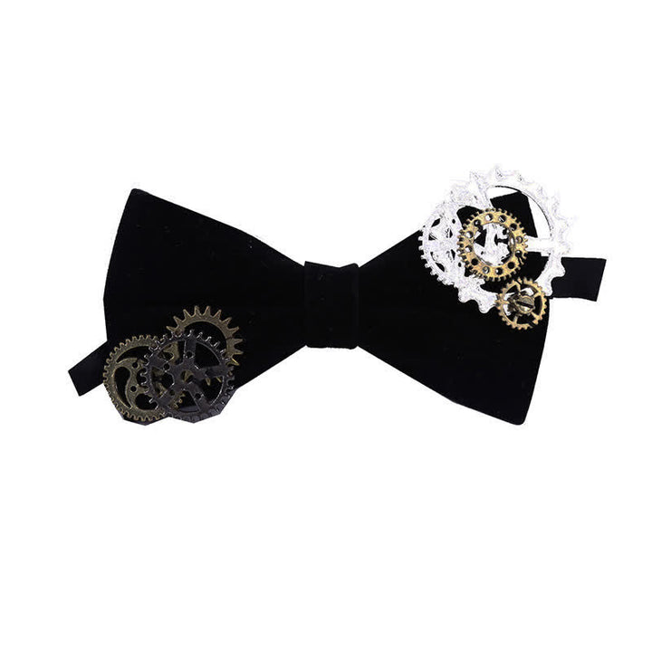 Men's Gothic Retro Steampunk Gears Bow Tie