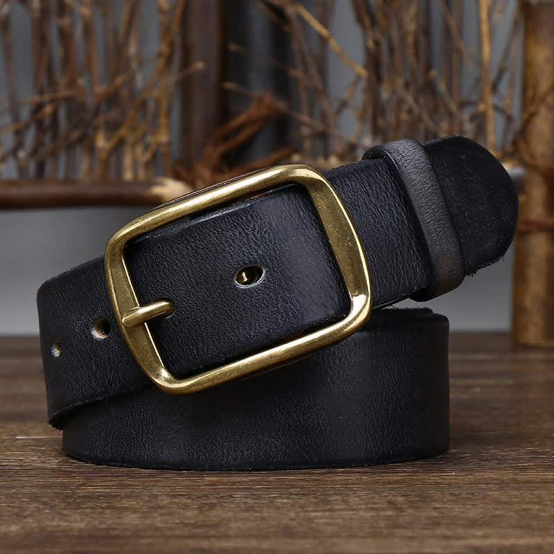 Men's Chic Distressed Cracked Leather Belt