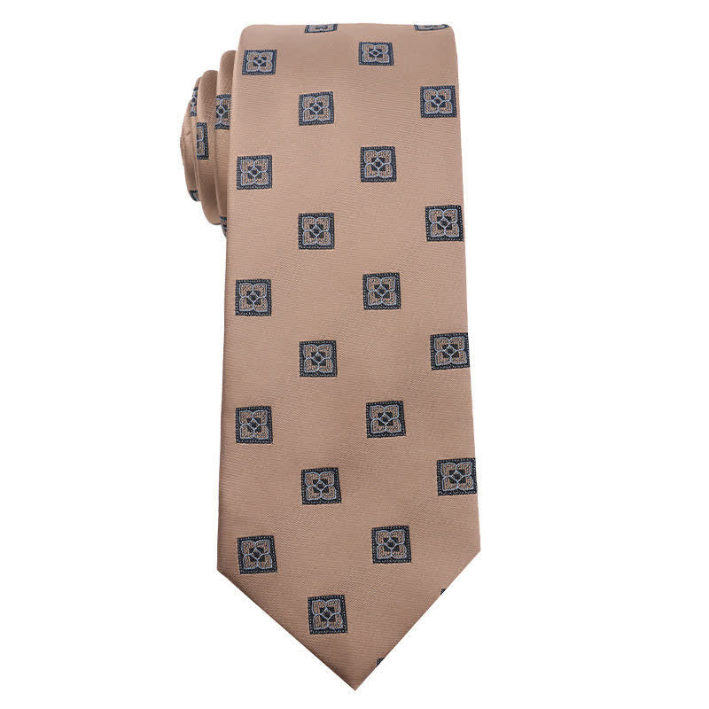 Men's British Khaki Champagne Series Necktie