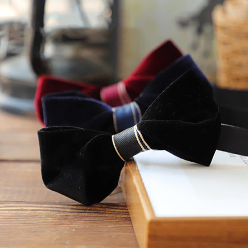 Men's Advanced Velvet Twist Bow Tie