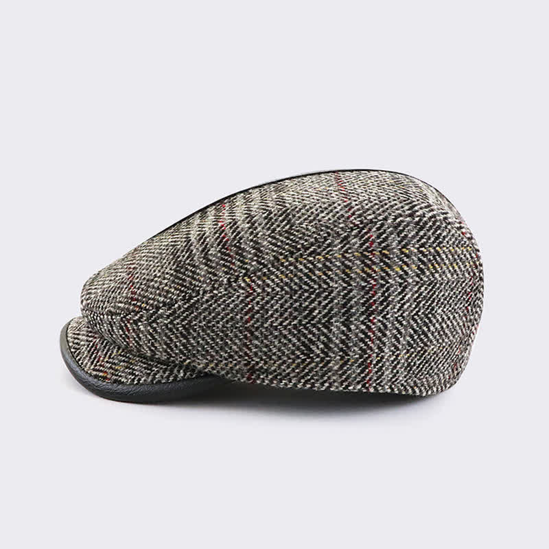 Vintage Painter Short Newsboy Brim Beret Cap - image 2