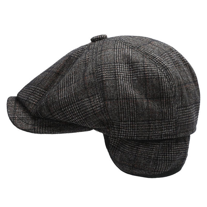  Classic Newsboy Flat Cap with Earflap Beret - image 5