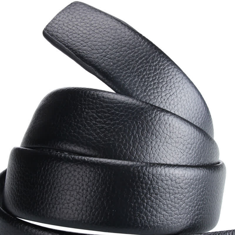 Men's Luxury Automatic Buckle Leather Belt - image 4