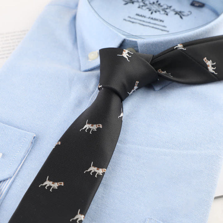 Men's Playful Animals Countryside Necktie