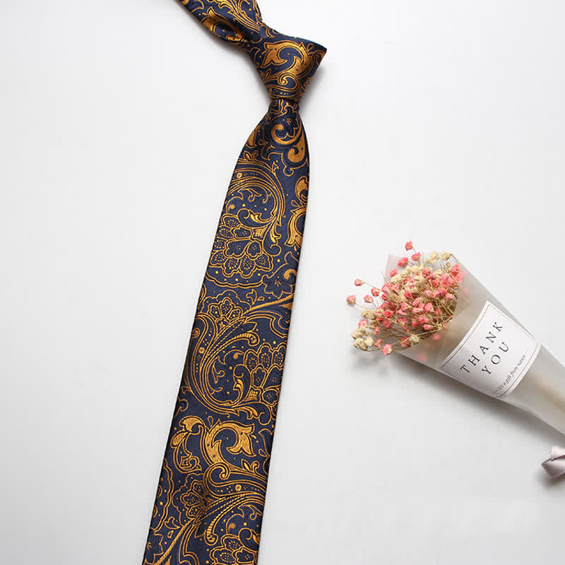 Men's Luxury Casual Bold Paisley Necktie