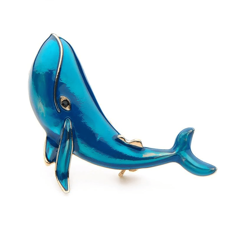 Women's Blue Whale Brooch