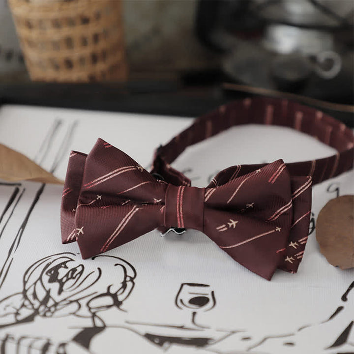 Men's Stylish Striped Dots Bow Tie