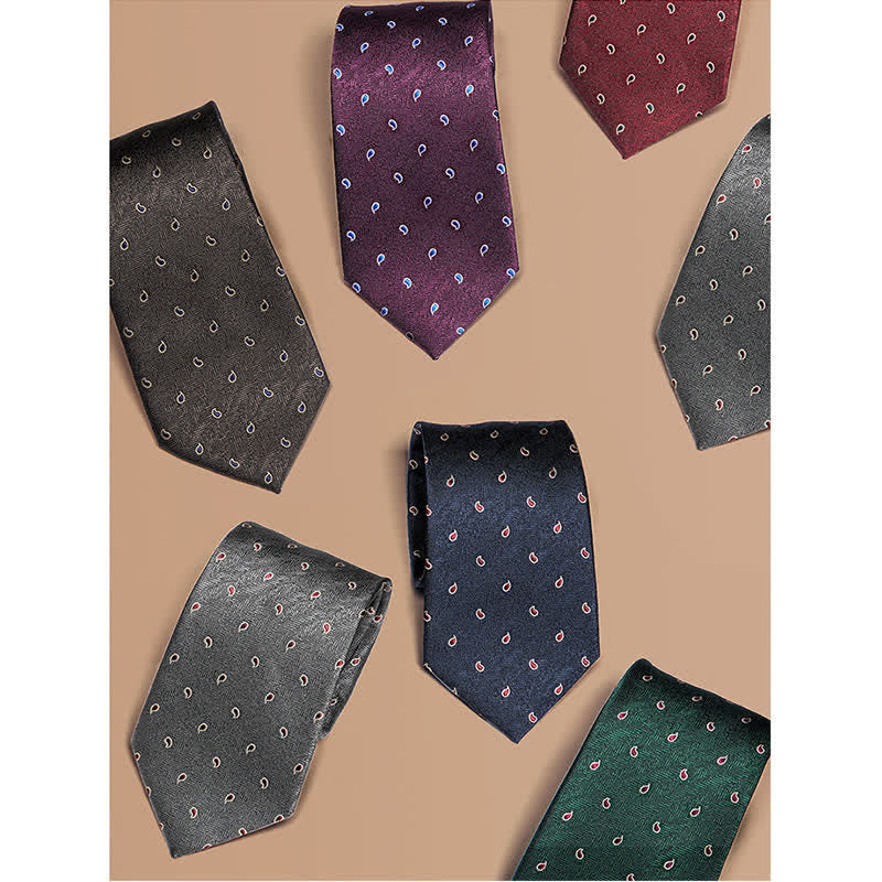 Men's Luxury Micro Paisley Necktie - image 0