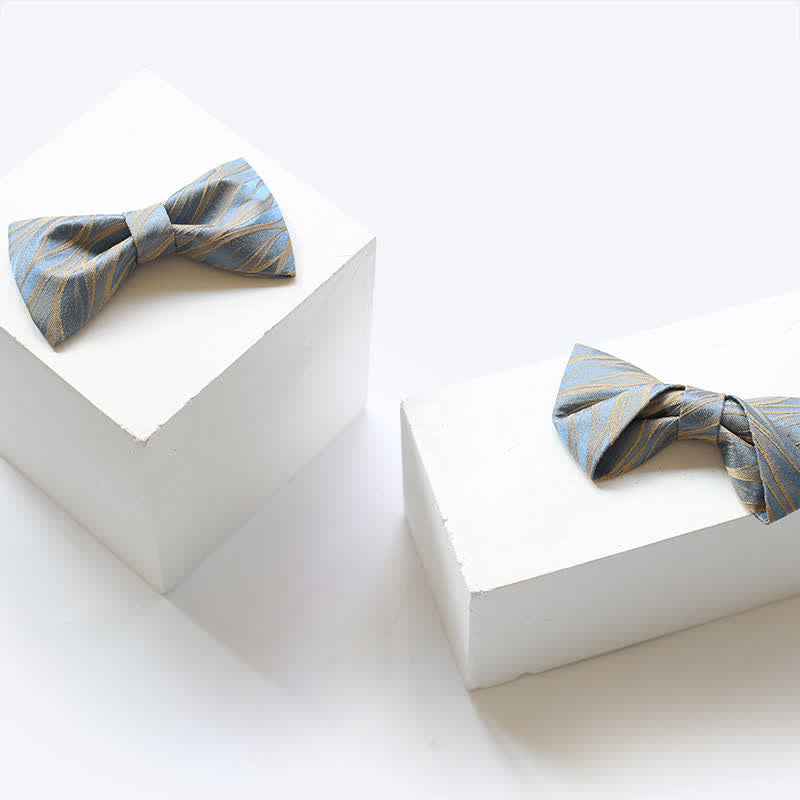 Men's Grayish Blue Spring Breeze Bow Tie