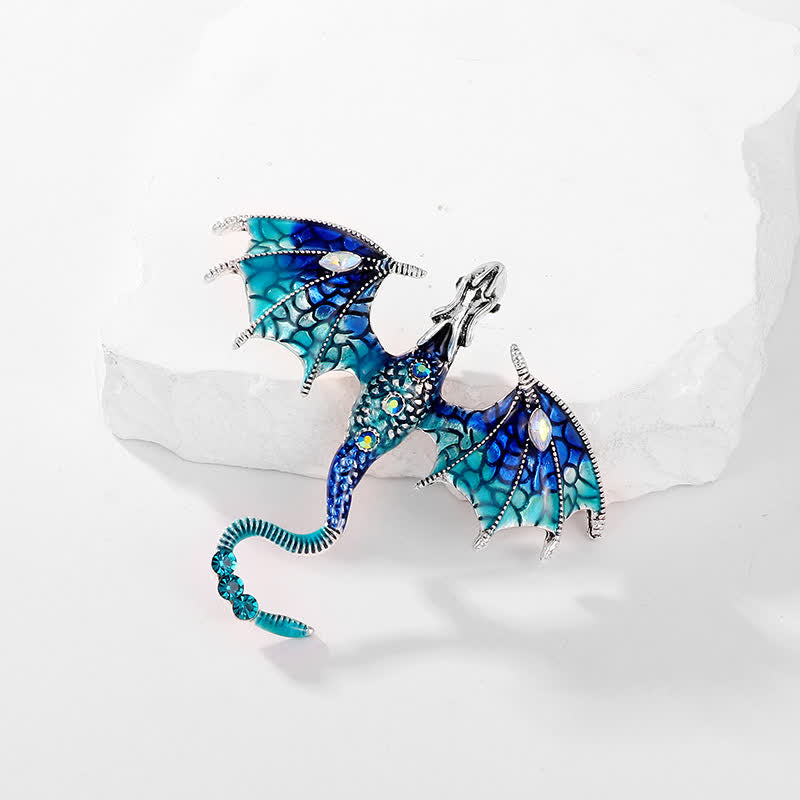 Unisex Legand Flying Dragon Brooch