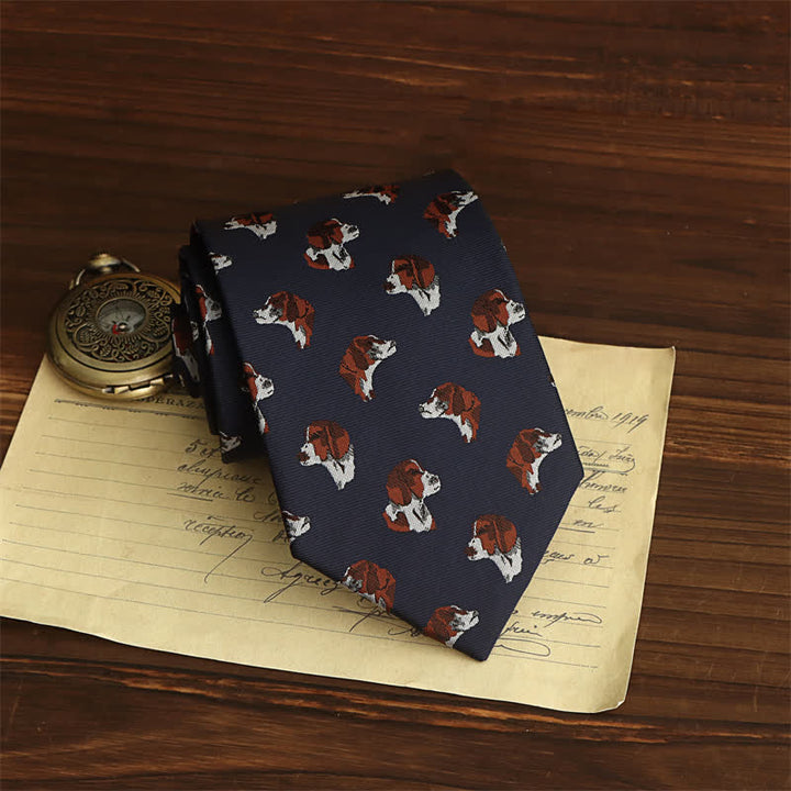 Men's Lovely Puppies Animal Necktie