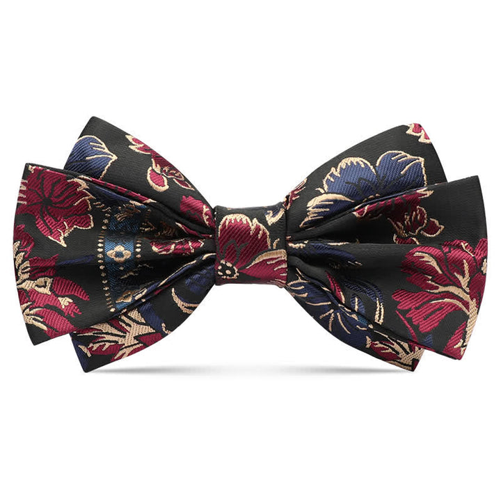 Men's Harmony Irises Cherry Blossom Floral Bow Tie