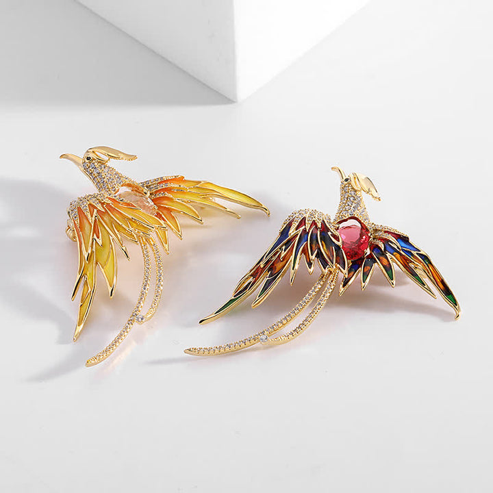 Women's Vintage Phoenix Bird Brooch