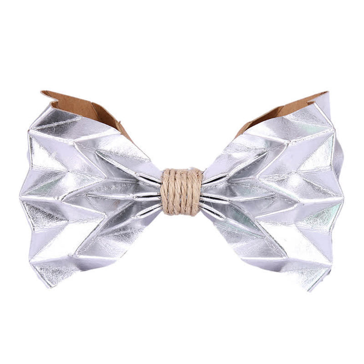 Men's Creative Environmental Kraft Paper Bow Tie