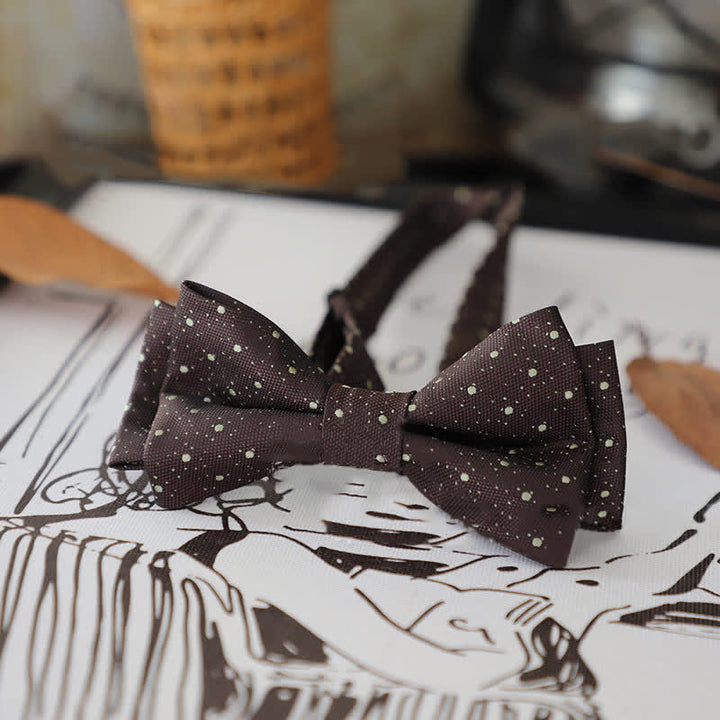 Men's Stylish Striped Dots Bow Tie