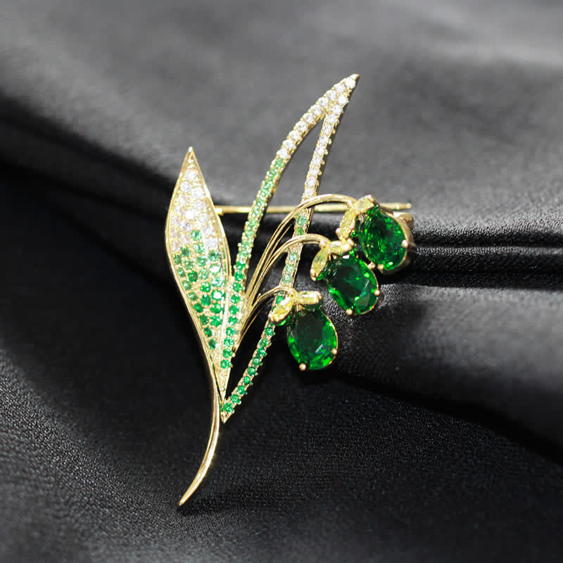 Women's Bellflower Lily Of The Valley Brooch