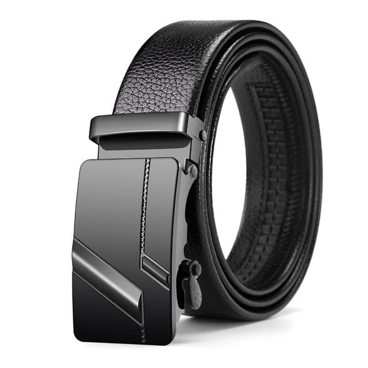 Men's Luxury Automatic Buckle Leather Belt - Style #6 - 42 - image 9
