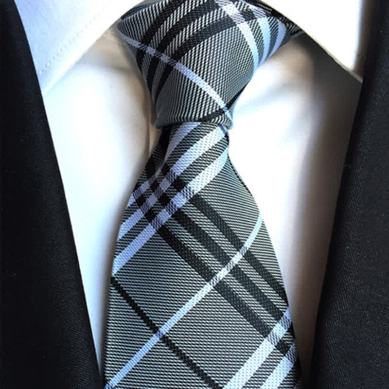 Men's Modernity Business Plaid Necktie