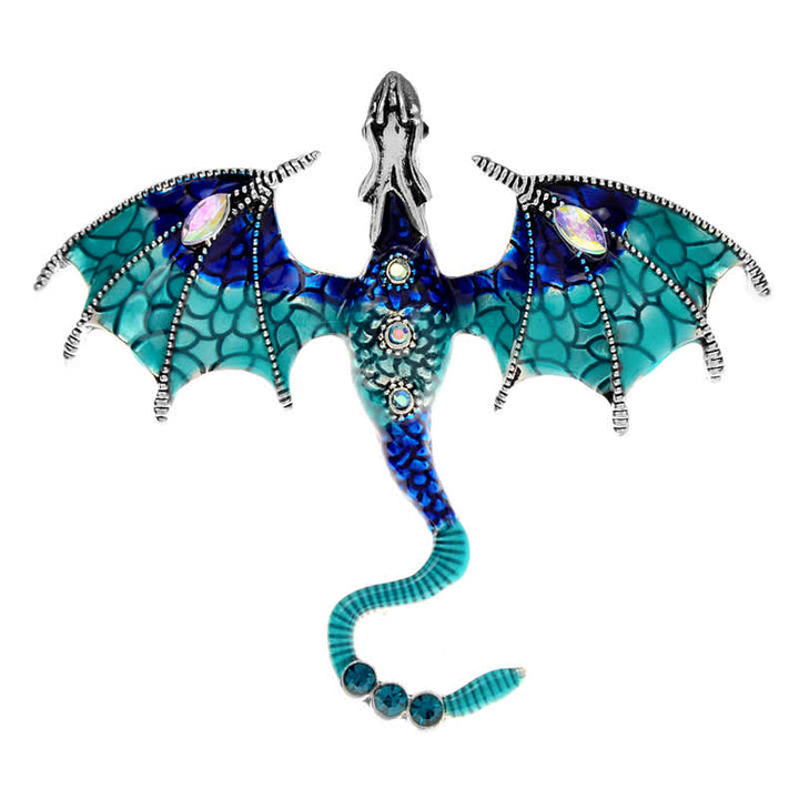 Unisex Legand Flying Dragon Brooch