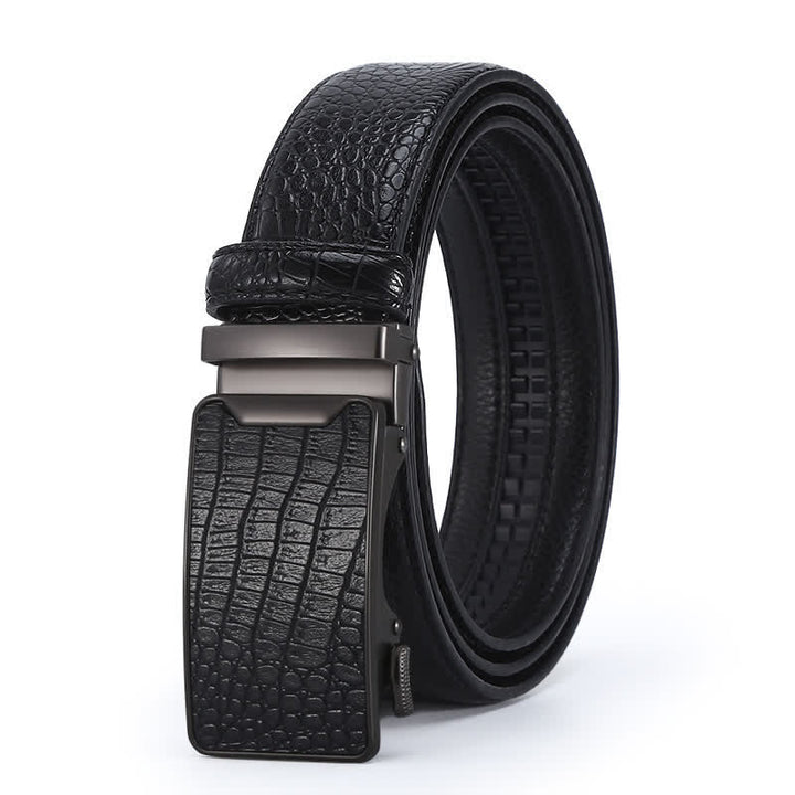 Men's Luxury Crocodile Skin Pattern Leather Belt