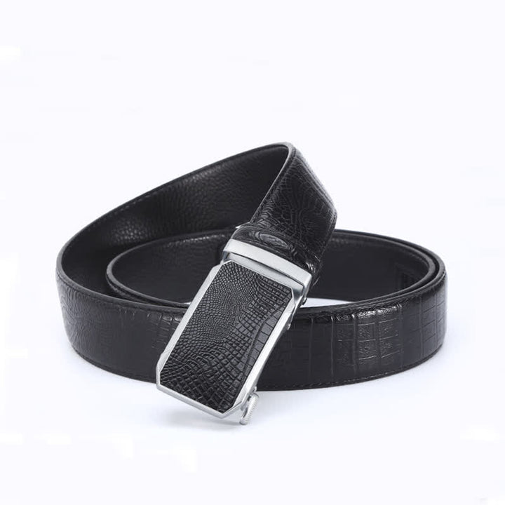 Men's Luxury Crocodile Skin Pattern Leather Belt