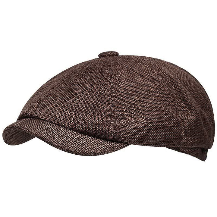 Leisure Flat Newsboy Octagonal Beret Cap - Coffee - M (22"-22 7/8") - image 4