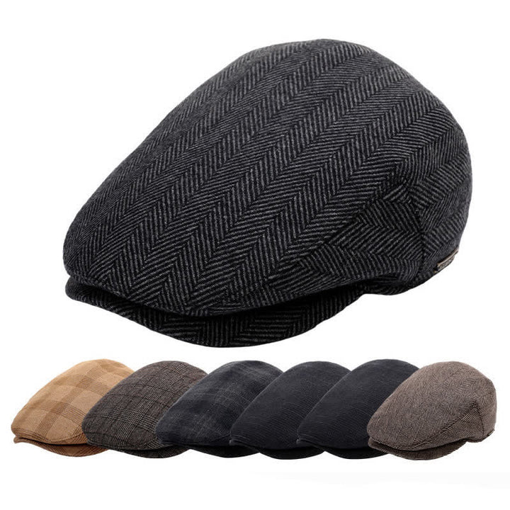 Sport Ivy Flat Cap with Earflap Beret - image 1