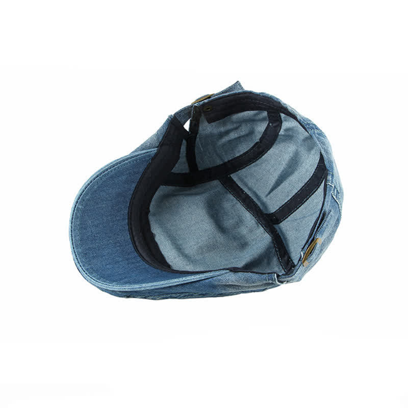 Simple Jean Denim Casquette Beret Cap