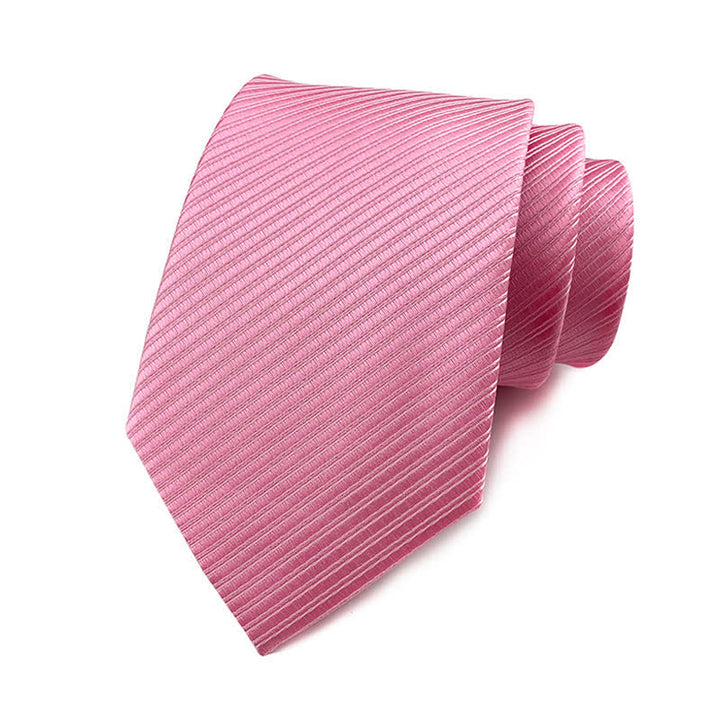 Men's Solid Color Discreet Twill Work Necktie