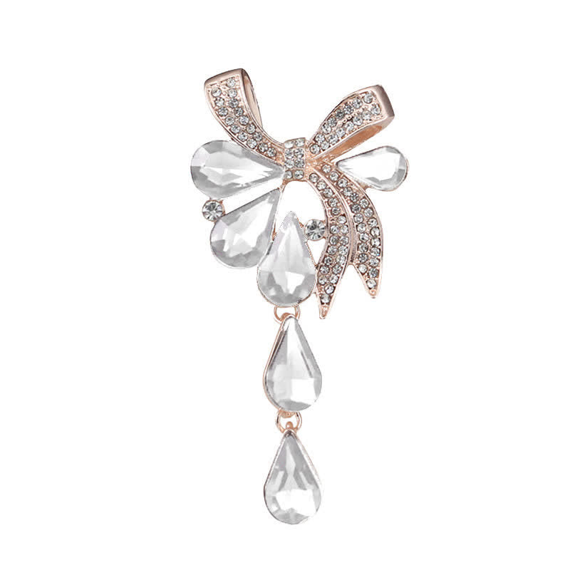 Women's Novelty Teardrop Bowknot Brooch