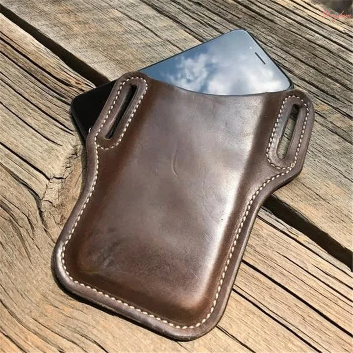 Mobile Phone Holster Leather Loop Case Belt Bag