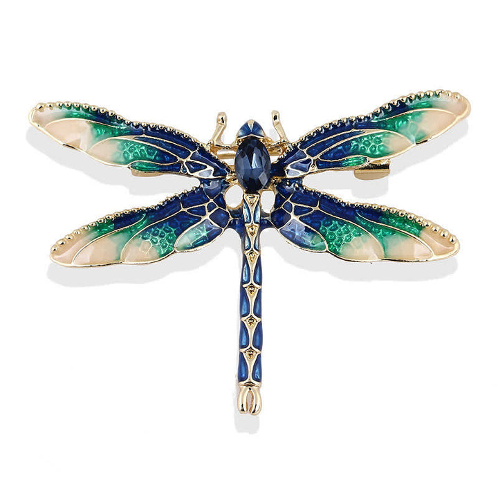 Women's Pretty Enamel Dragonfly Brooch