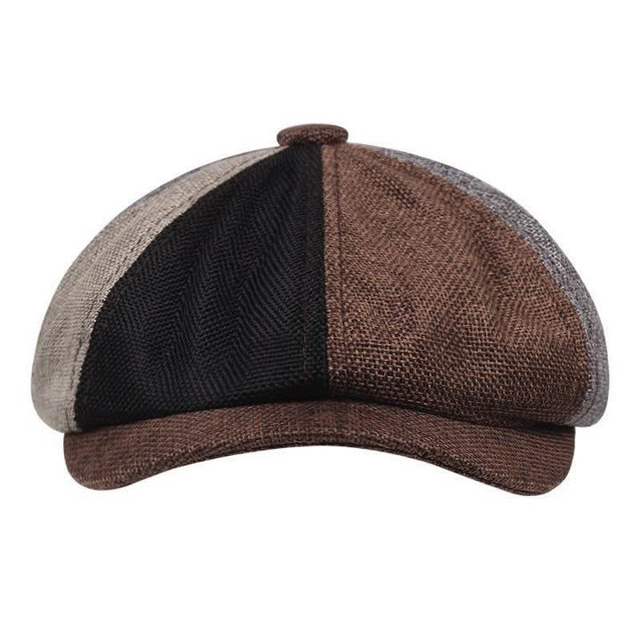 Casual Artist Linen Octagonal Beret Hat - image 1